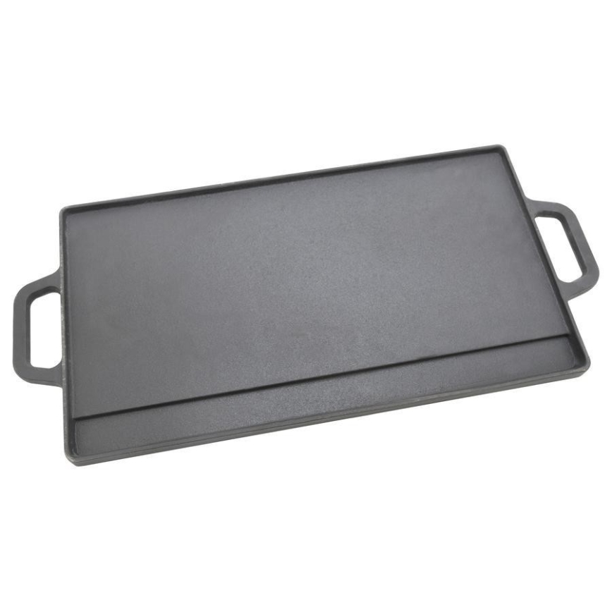 Dubbelsidig grillplatta 50x23 cm