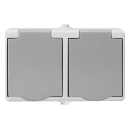 Dubbeluttag för fuktiga miljöer IP54