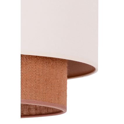 Duolla - Taklampa BOHO 3xE27/15W/230V Ø 60 cm beige/brun