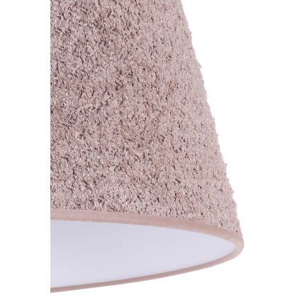 Duolla - Bordslampa BOUCLE 1xE27/15W/230V diameter 28 cm brun/trä