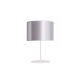 Duolla - Bordslampa CANNES 1xE14/15W/230V 20 cm silver/vit