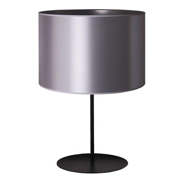 Duolla - Bordslampa CANNES 1xE14/15W/230V diameter 20 cm silver/svart
