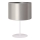 Duolla - Bordslampa CANNES 1xE14/15W/230V diameter 20 cm silver/vit