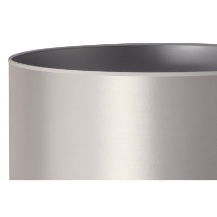 Duolla - Bordslampa CANNES 1xE14/15W/230V diameter 20 cm silver/vit