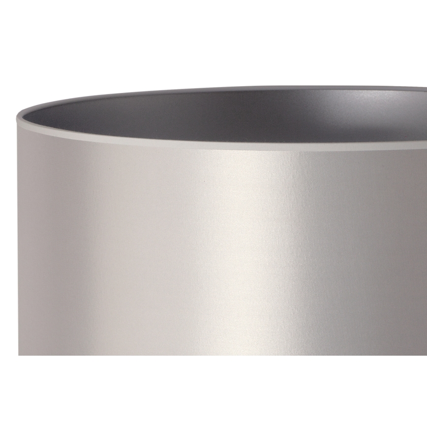 Duolla - Bordslampa CANNES 1xE14/15W/230V diameter 20 cm silver/vit