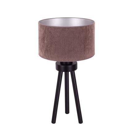 Duolla - Bordslampa LYON 1xE27/15W/230V diameter 30 cm brun