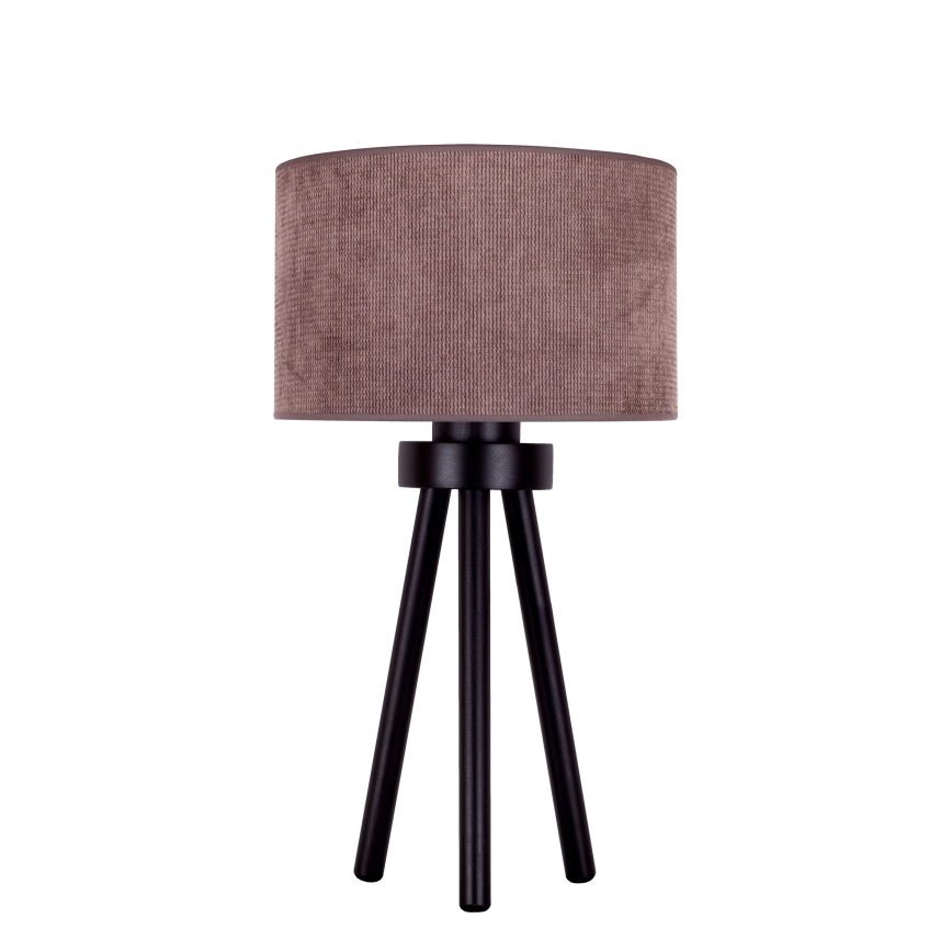 Duolla - Bordslampa LYON 1xE27/15W/230V diameter 30 cm brun