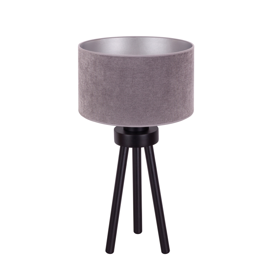 Duolla - Bordslampa LYON 1xE27/15W/230V diameter 30 cm grå