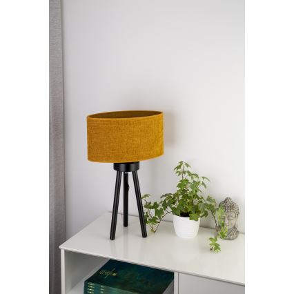 Duolla - Bordslampa OVAL 1xE27/15W/230V diameter 30 cm brun