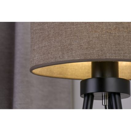 Duolla - Bordslampa OVAL 1xE27/15W/230V diameter 30 cm brun