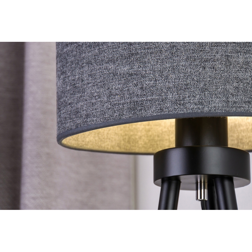 Duolla - Bordslampa OVAL 1xE27/15W/230V diameter 30 cm grå