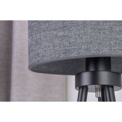 Duolla - Bordslampa OVAL 1xE27/15W/230V diameter 30 cm grå