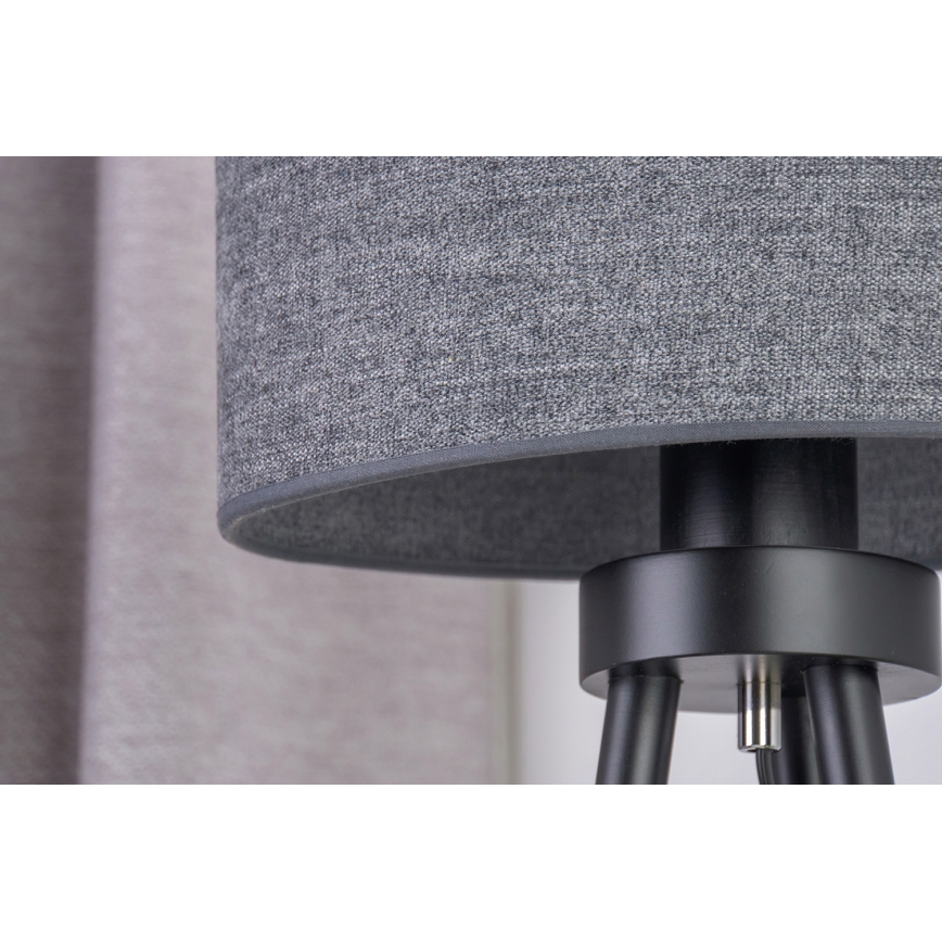 Duolla - Bordslampa OVAL 1xE27/15W/230V diameter 30 cm grå