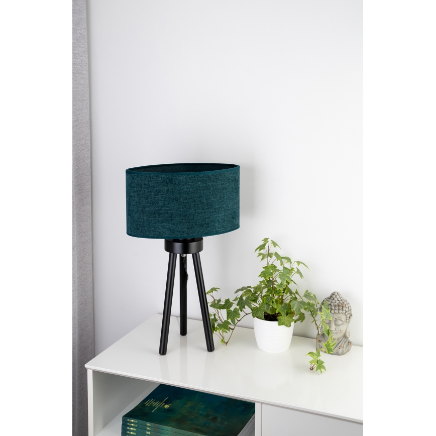 Duolla - Bordslampa OVAL 1xE27/15W/230V diameter 30 cm grön