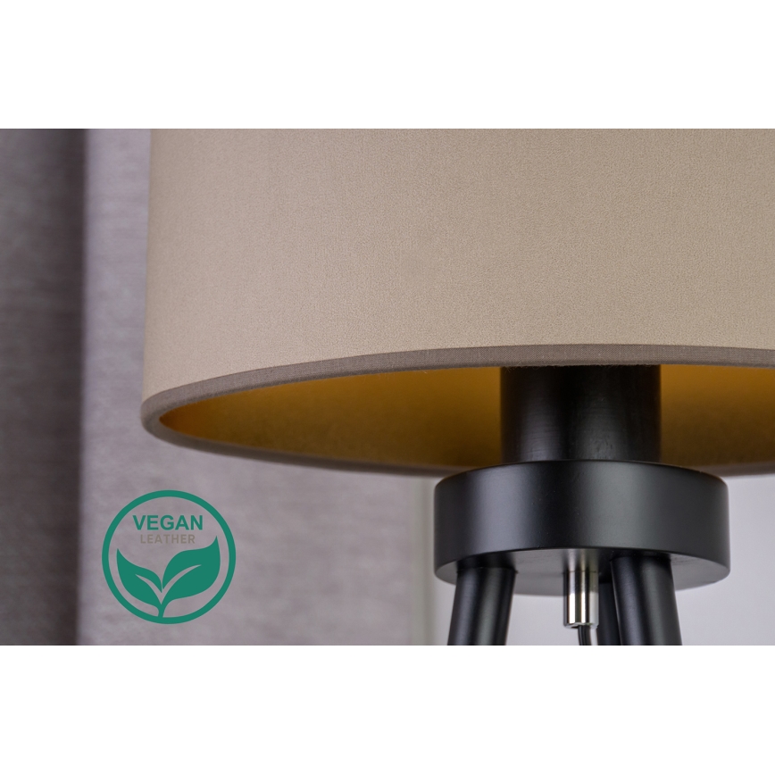 Duolla - Bordslampa OVAL VEGAN 1xE27/15W/230V diameter 30 cm beige