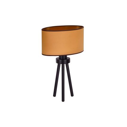 Duolla - Bordslampa OVAL VEGAN 1xE27/15W/230V diameter 30 cm brun