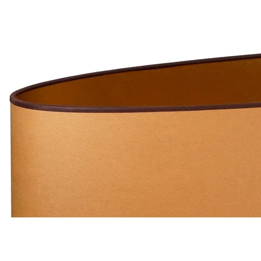 Duolla - Bordslampa OVAL VEGAN 1xE27/15W/230V diameter 30 cm brun