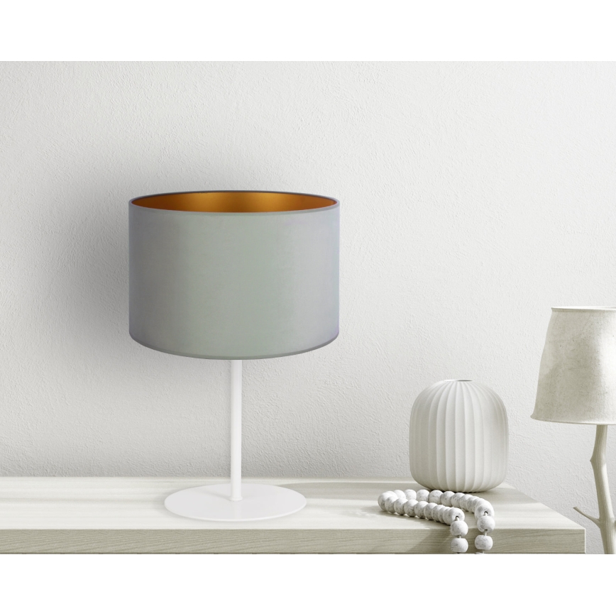 Duolla - Bordslampa ROLLER 1xE14/15W/230V diameter 20 cm Ljusgrön/guld