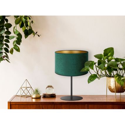 Duolla - Bordslampa ROLLER 1xE14/15W/230V diameter 20 cm mörkgrön/guld