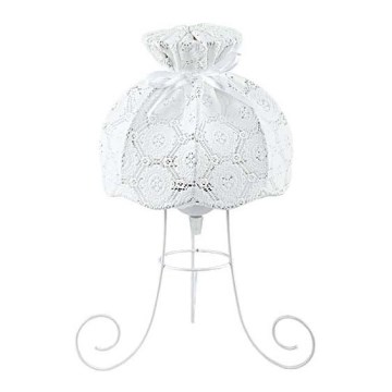 Duolla - Bordslampa SYMPHONY 1xE27/40W/230V diameter 28 cm vit