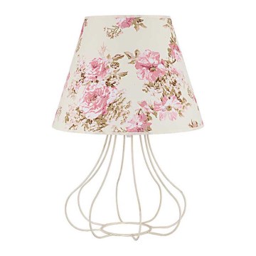 Duolla - Bordslampa VIOLIN 1xE27/40W/230V diameter 35 cm ros