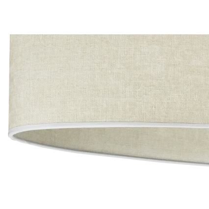 Duolla - Fäst ljuskrona OVAL 1xE27/15W/230V grå