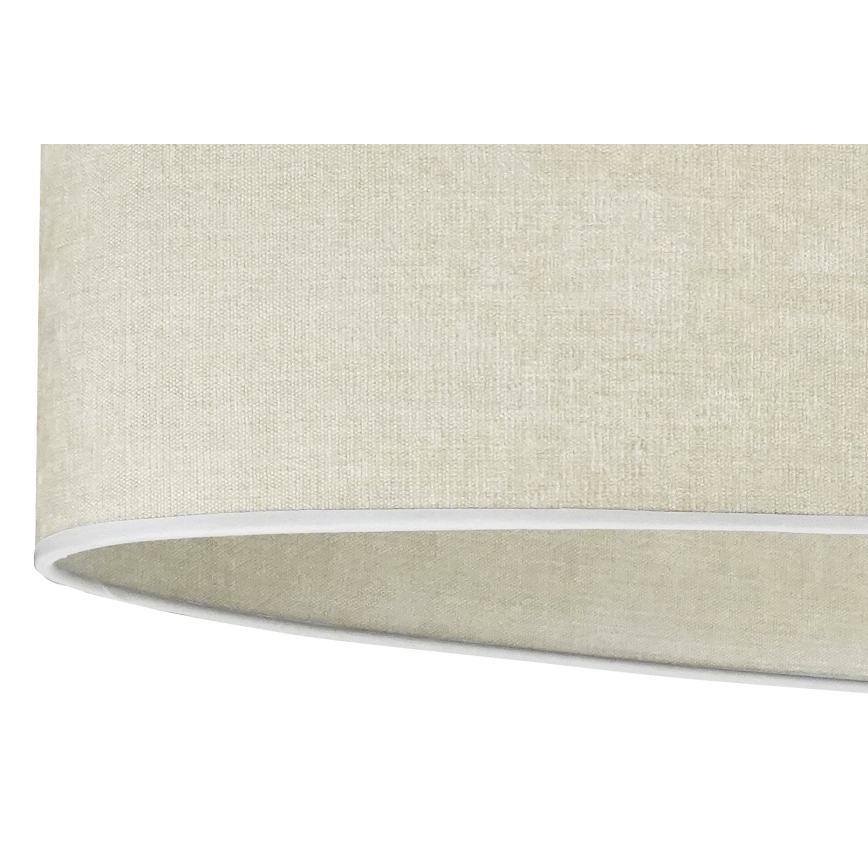 Duolla - Fäst ljuskrona OVAL 1xE27/15W/230V grå