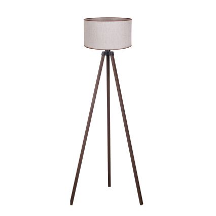 Duolla - Golvlampa 1xE27/60W/230V diameter 44 cm beige/brun