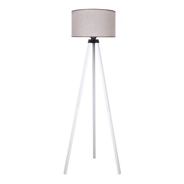 Duolla - Golvlampa 1xE27/60W/230V diameter 44 cm beige/vit
