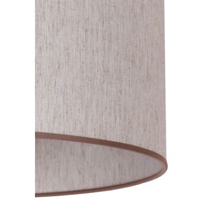 Duolla - Golvlampa 1xE27/60W/230V diameter 44 cm beige/wenge