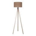 Duolla - Golvlampa 1xE27/60W/230V diameter 44 cm brun/beige