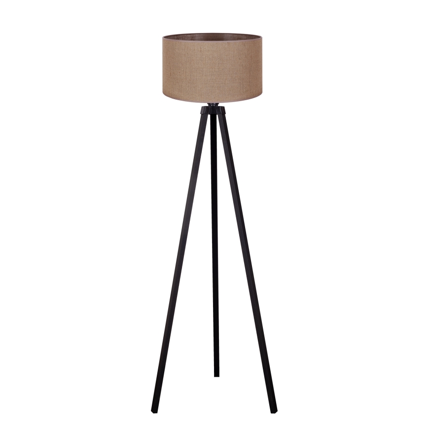Duolla - Golvlampa 1xE27/60W/230V diameter 44 cm brun/wenge