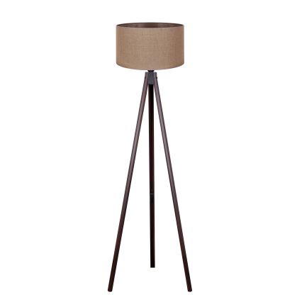Duolla - Golvlampa 1xE27/60W/230V diameter 44 cm brun/wenge