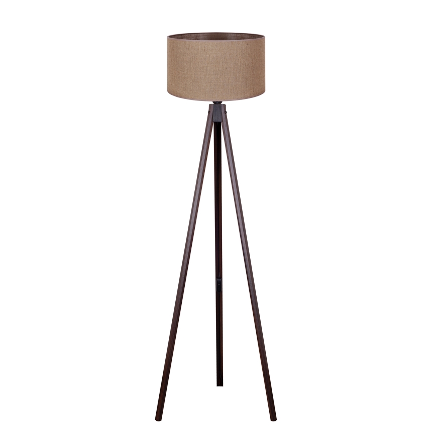 Duolla - Golvlampa 1xE27/60W/230V diameter 44 cm brun/wenge