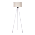 Duolla - Golvlampa 1xE27/60W/230V diameter 44 cm grädde/vit