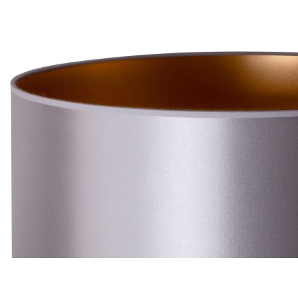 Duolla - Golvlampa CANNES 1xE27/15W/230V diameter 45 cm silver/koppar/svart