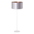 Duolla - Golvlampa CANNES 1xE27/15W/230V diameter 45 cm silver/koppar/vit