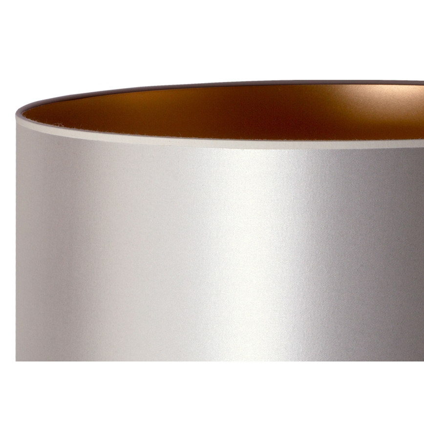 Duolla - Golvlampa CANNES 1xE27/15W/230V diameter 45 cm silver/koppar/vit