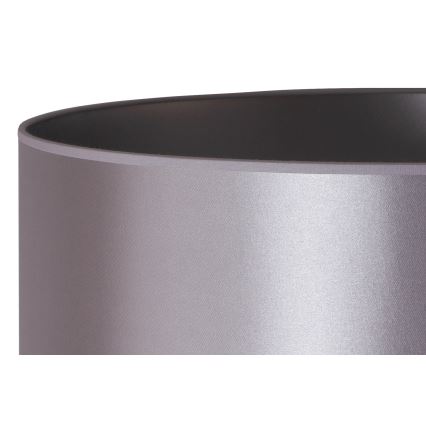 Duolla - Golvlampa CANNES 1xE27/15W/230V diameter 45 cm silver/svart