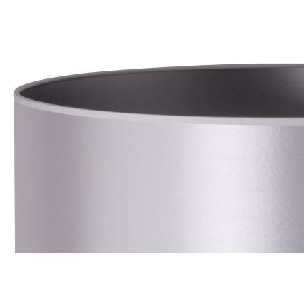 Duolla - Golvlampa CANNES 1xE27/15W/230V diameter 45 cm silver/vit