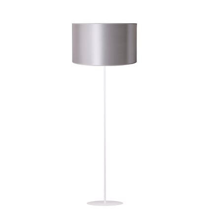 Duolla - Golvlampa CANNES 1xE27/15W/230V diameter 45 cm silver/vit