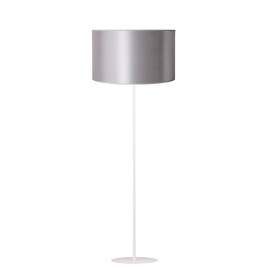 Duolla - Golvlampa CANNES 1xE27/15W/230V diameter 45 cm silver/vit