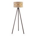 Duolla - Golvlampa DUO 1xE27/60W/230V diameter 44 cm beige/brun