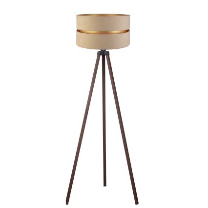 Duolla - Golvlampa DUO 1xE27/60W/230V diameter 44 cm beige/brun