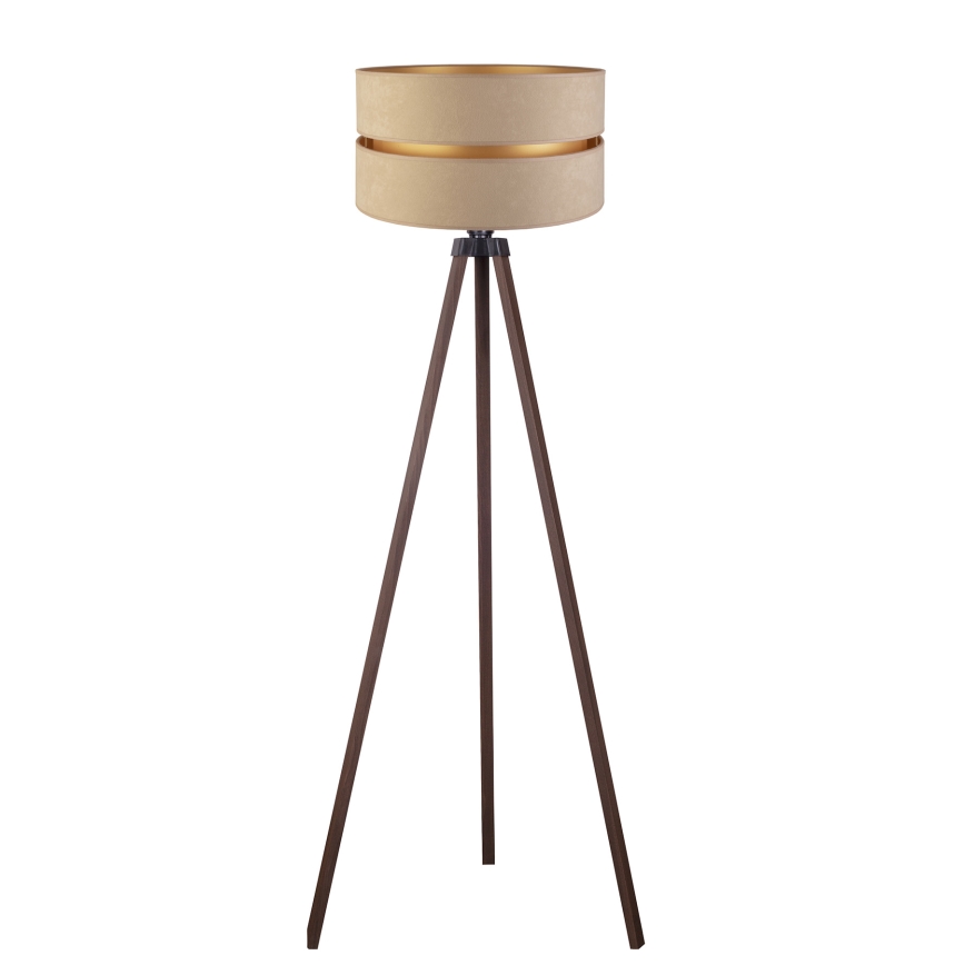 Duolla - Golvlampa DUO 1xE27/60W/230V diameter 44 cm beige/brun