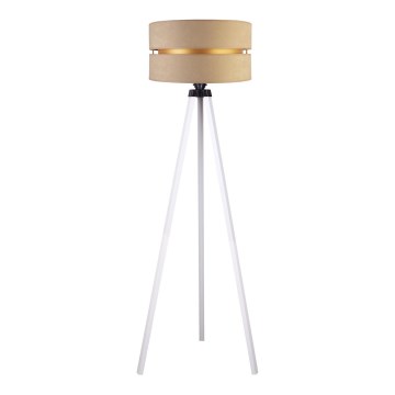Duolla - Golvlampa DUO 1xE27/60W/230V diameter 44 cm beige/vit