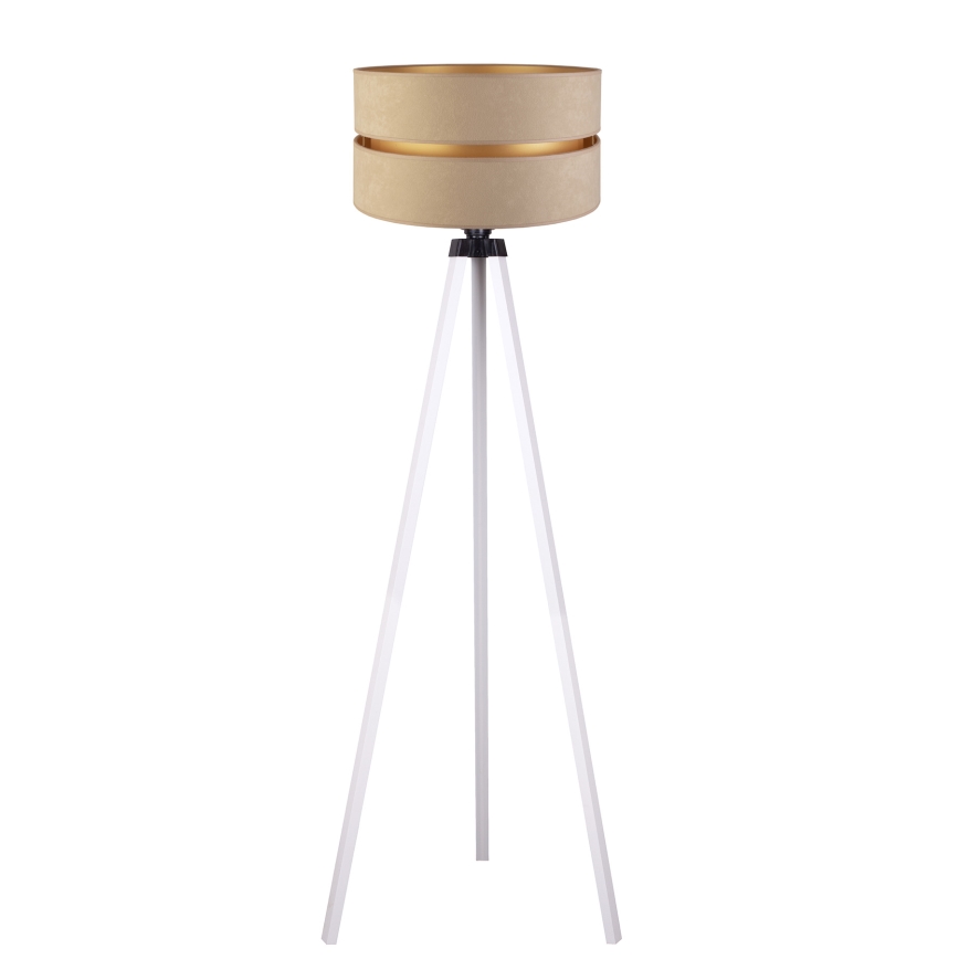 Duolla - Golvlampa DUO 1xE27/60W/230V diameter 44 cm beige/vit