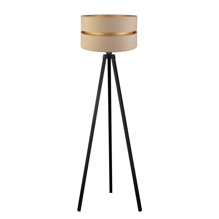 Duolla - Golvlampa DUO 1xE27/60W/230V diameter 44 cm beige/wenge