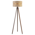 Duolla - Golvlampa DUO 1xE27/60W/230V diameter 44 cm beige/wenge
