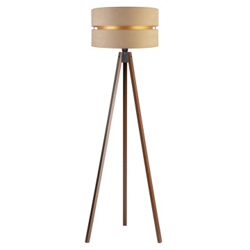 Duolla - Golvlampa DUO 1xE27/60W/230V diameter 44 cm beige/wenge
